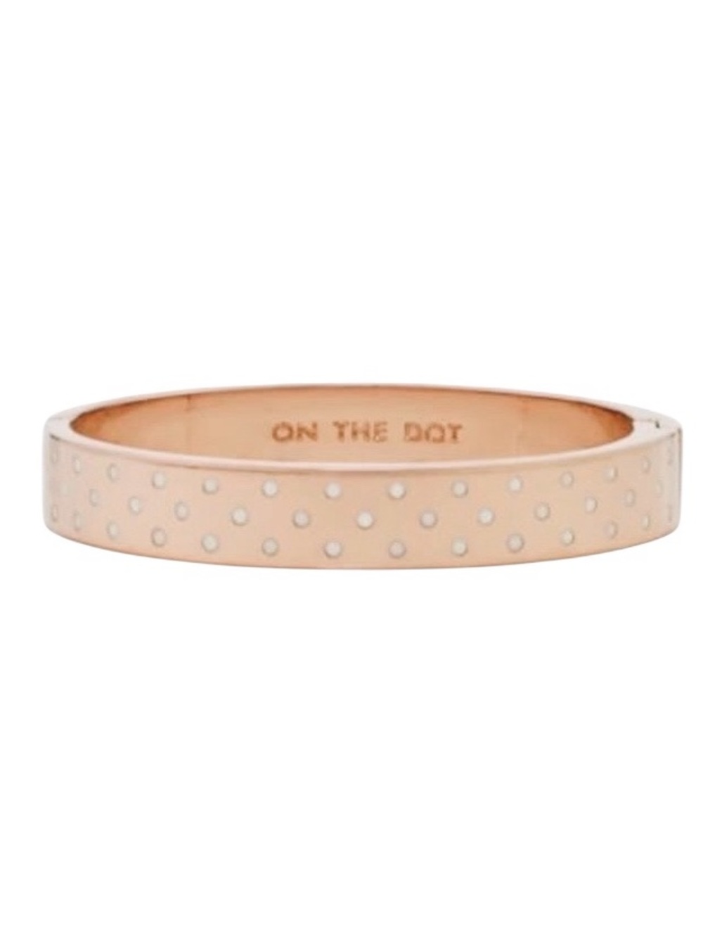 Kate Spade “On The Dot” Hinged Bangle Bracelet